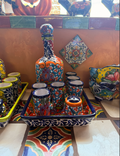 Hand Painted Talavera Tequila Set